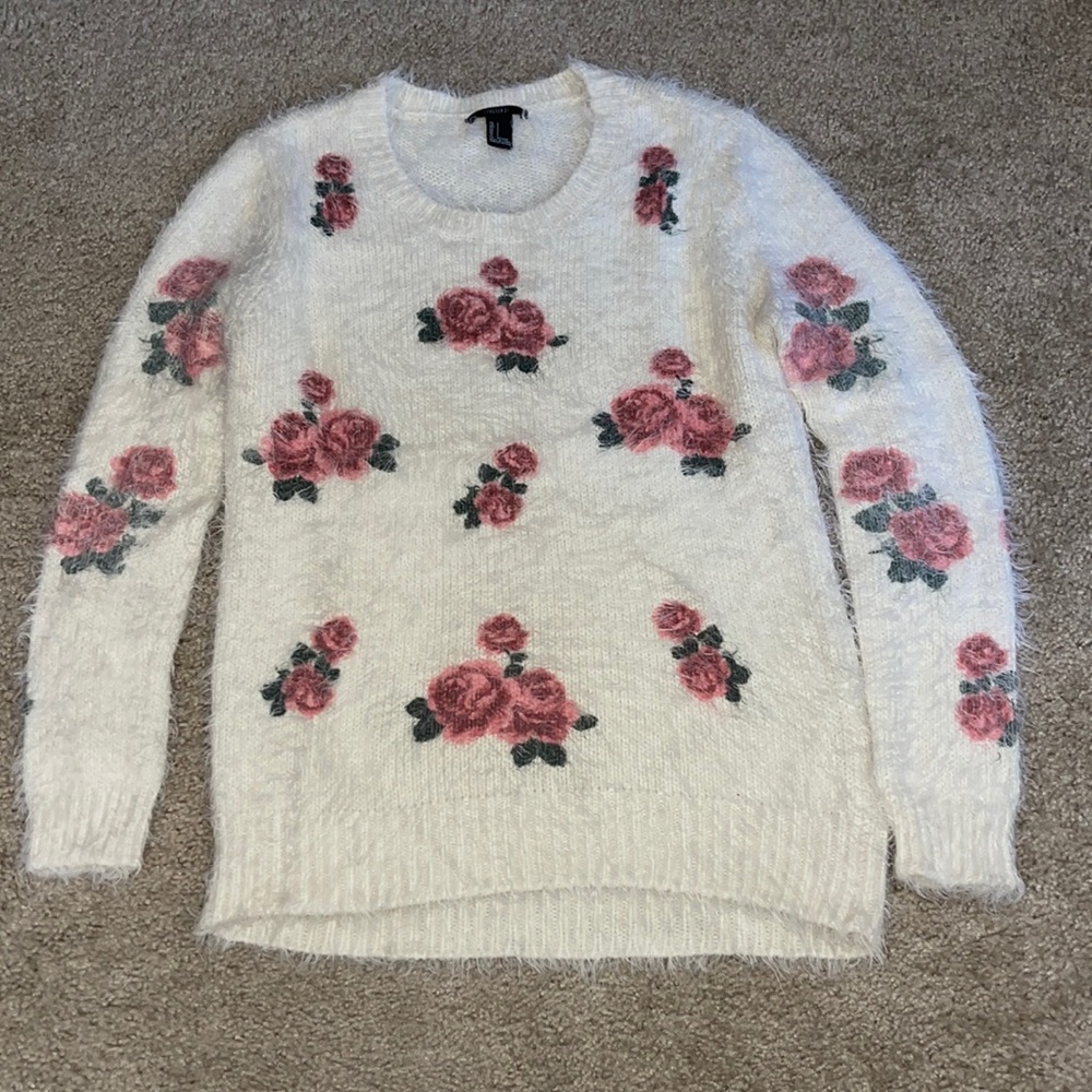 Floral sweater